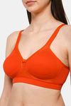 Intimacy Double Layered Non Wired Full Coverage T-Shirt Bra - Fiery Red — thumbnail 6